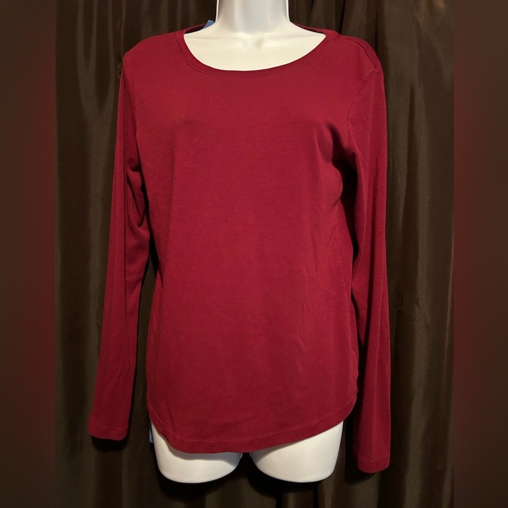 Eddie Bauer Women’s Long Sleeve Crew Neck T Stretch Knit Top Size‎ Medium